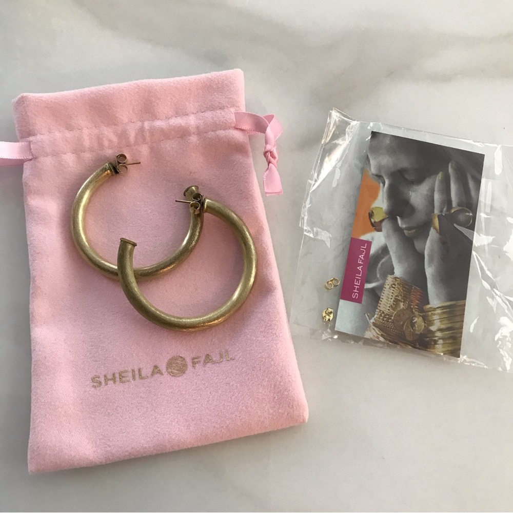 NWT Sheila Fajl Hoop Earrings